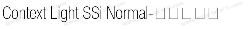 Context Light SSi Normal字体转换